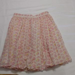 Citrus Pattern A Line Skirt